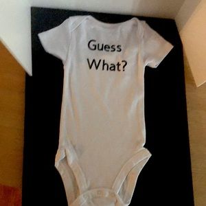 Guess What Chicken Butt Baby Onesie (New) 6-12mos